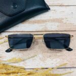 Retro Flat Top Metal Detailed Sunglasses - Image 6