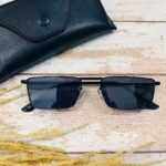 Retro Flat Top Metal Detailed Sunglasses - Image 4