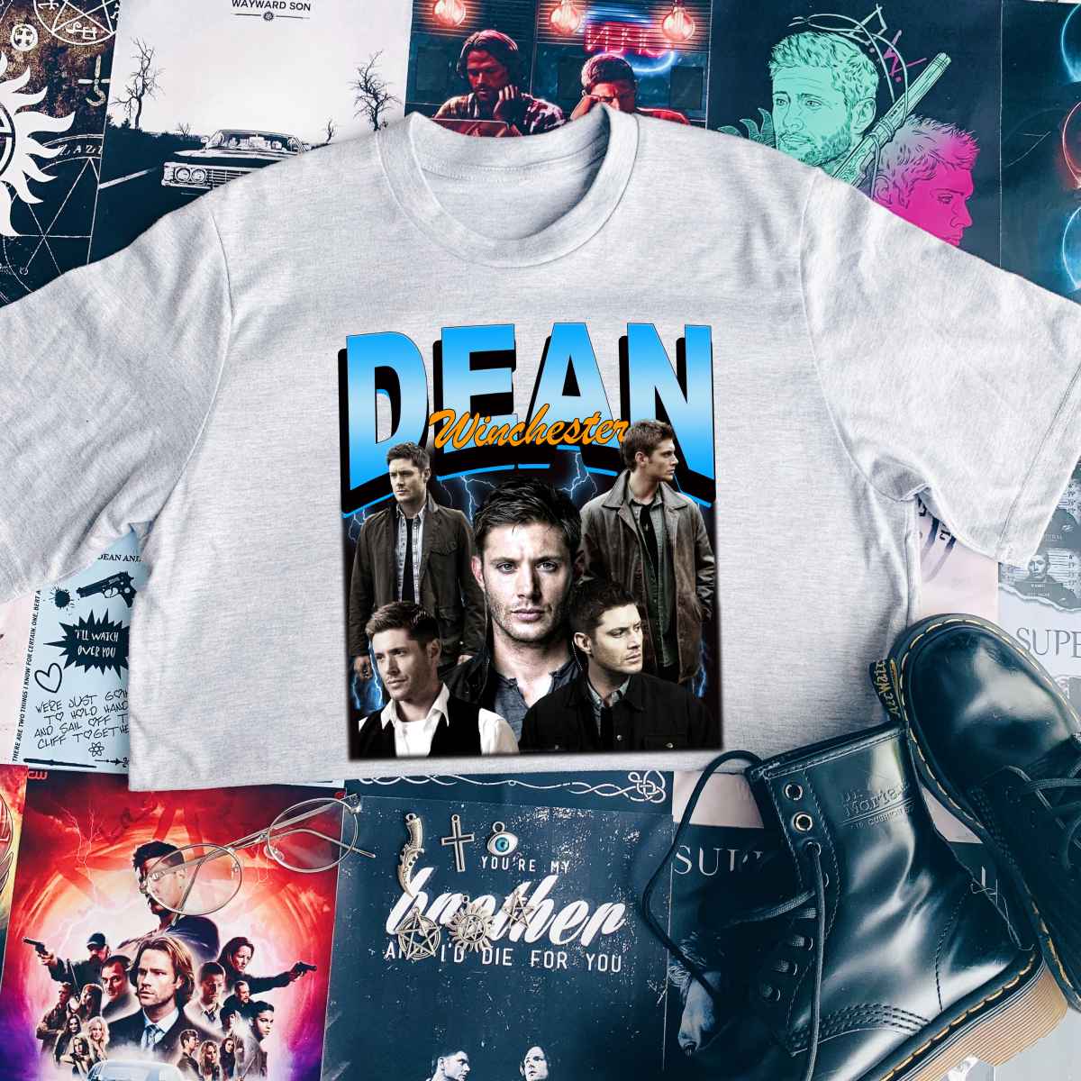 Dean Winchester Poster T-Shirt Dean Winchester Poster T-Shirt