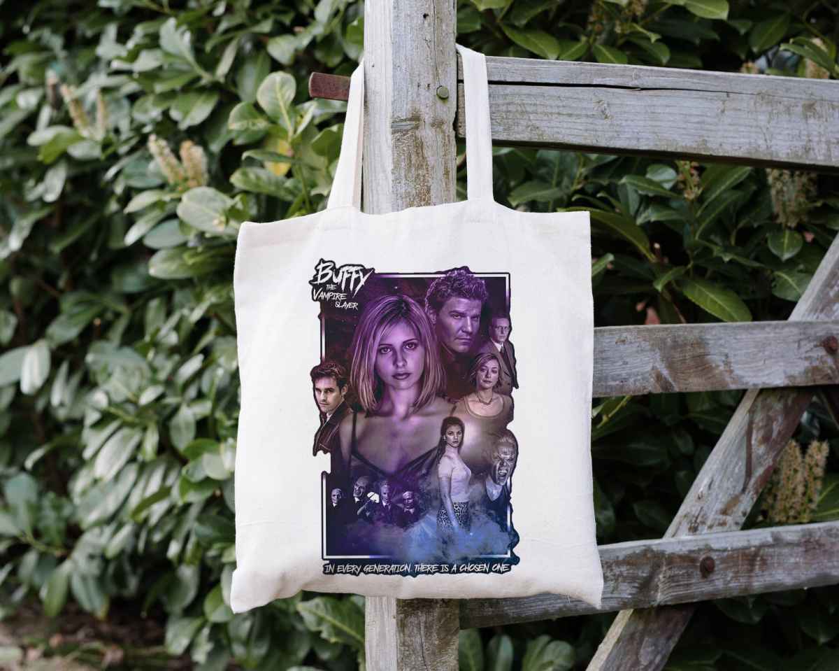 Buffy Character Poster Tote Bag Buffy Character Poster Tote Bag