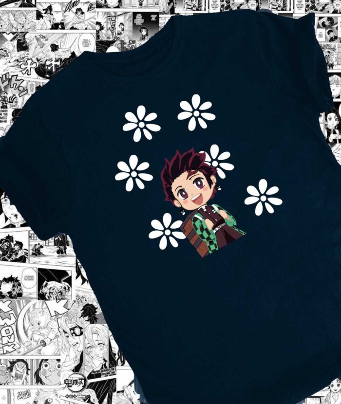 Tanjiro Kamado Flowers T-Shirt