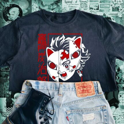 Tanjiro Kitsune Mask T-Shirt