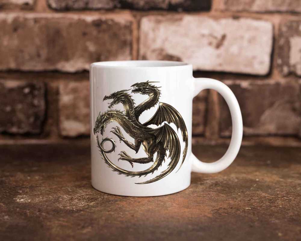House Targaryen Bronze Logo Mug House Targaryen Bronze Logo Mug