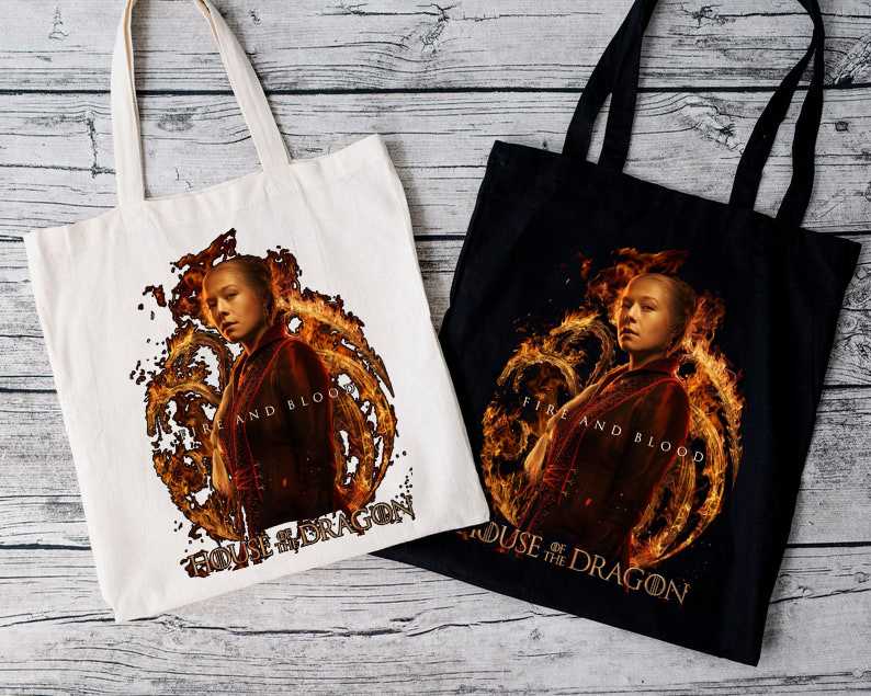 Princess Rhaenyra Targaryen Tote Bag Princess Rhaenyra Targaryen Tote Bag