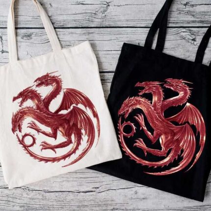 House Targaryen Maroon Logo Tote Bag