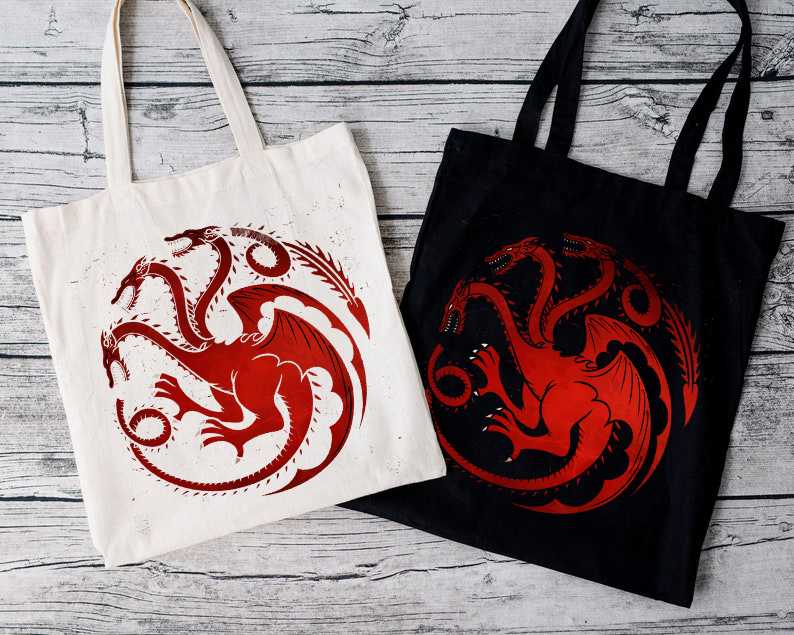 House Targaryen Logo Tote Bag House Targaryen Logo Tote Bag
