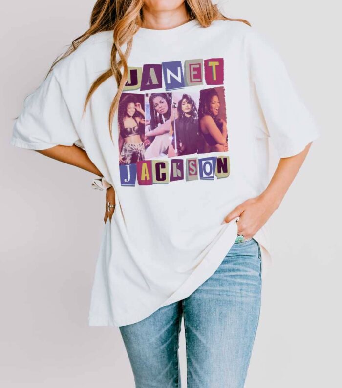 Janet Jackson Retro Poster T-Shirt