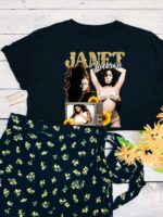 Janet Jackson Flower Poster T-Shirt
