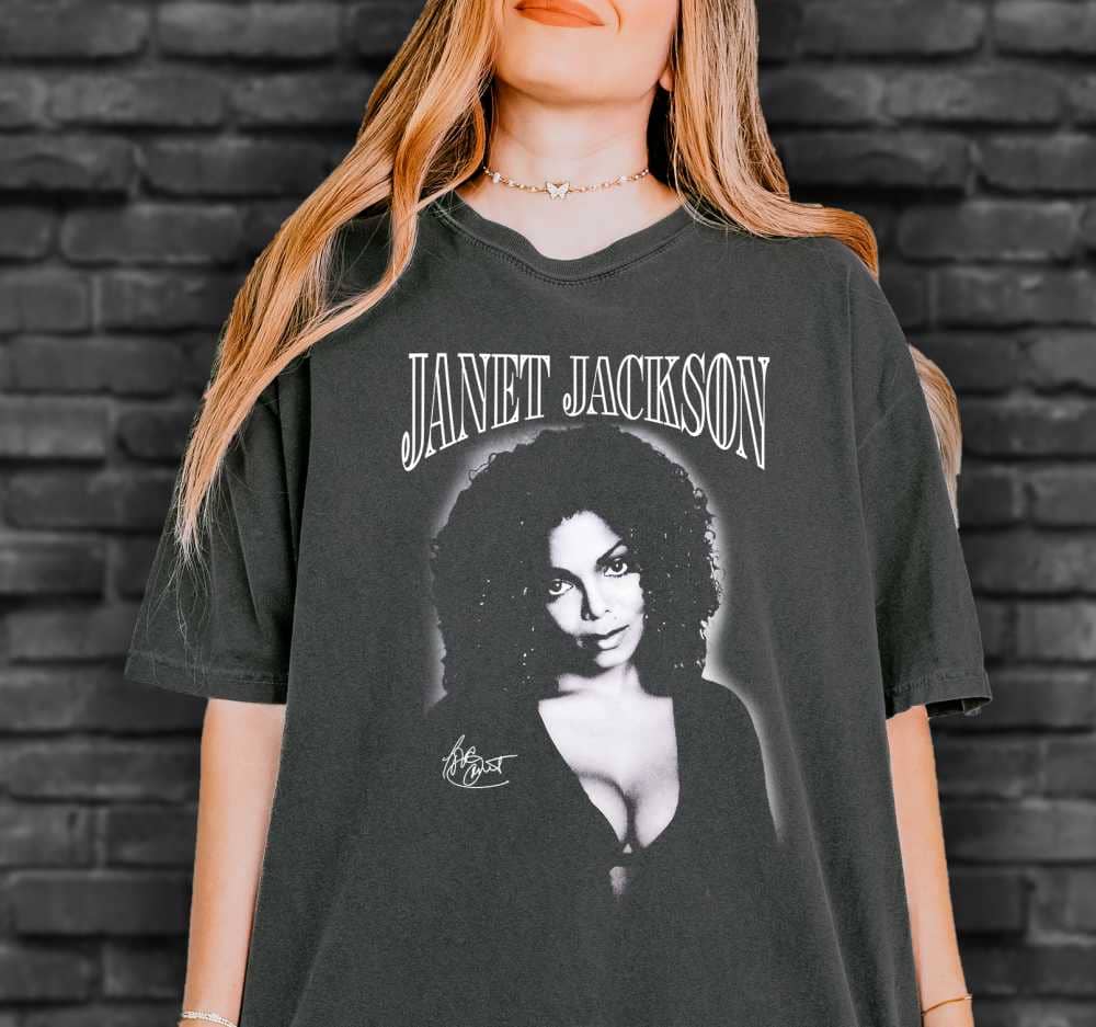 Janet Jackson Portrait T-Shirt - Nowstalgia
