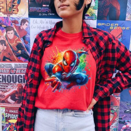 Spiderman Web Throw T-Shirt