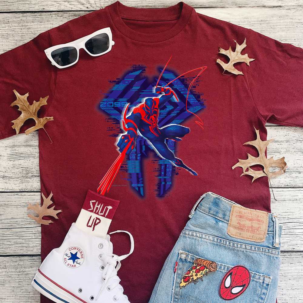 Spider-Man Blue Logo Spider-Man Blue Logo T-Shirt - Image 1