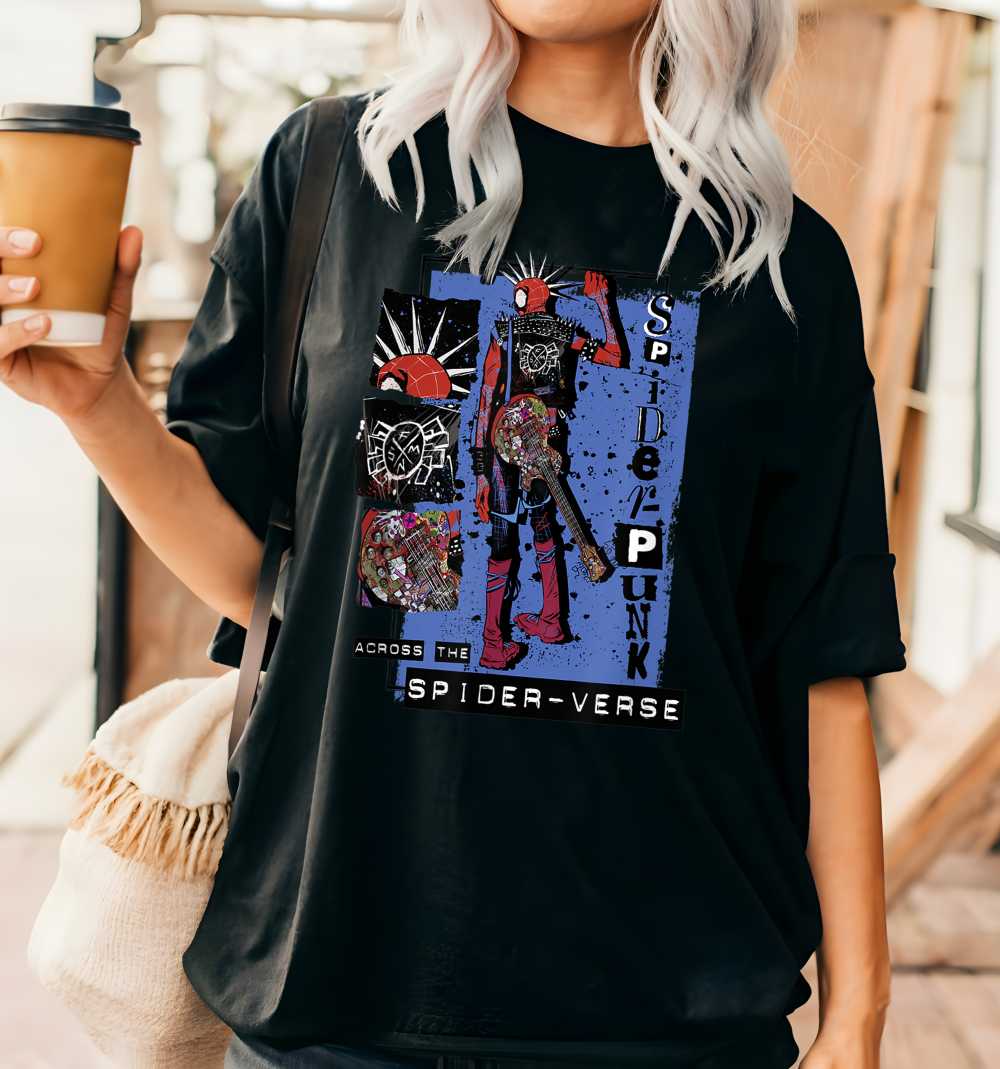Spider Verse Spider Punk Spider Verse Spider Punk T-Shirt - Image 1