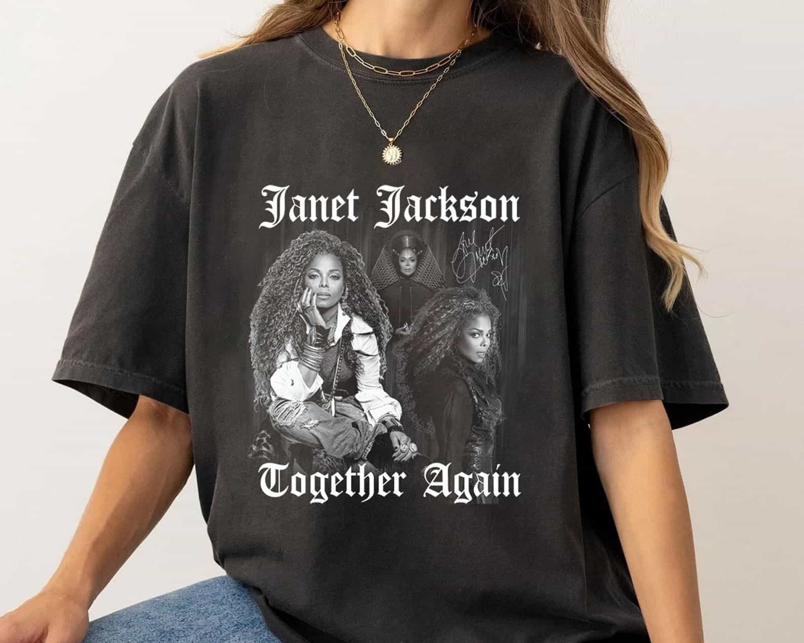 janet 3 Janet Together Again Poster T-Shirt - Image 1