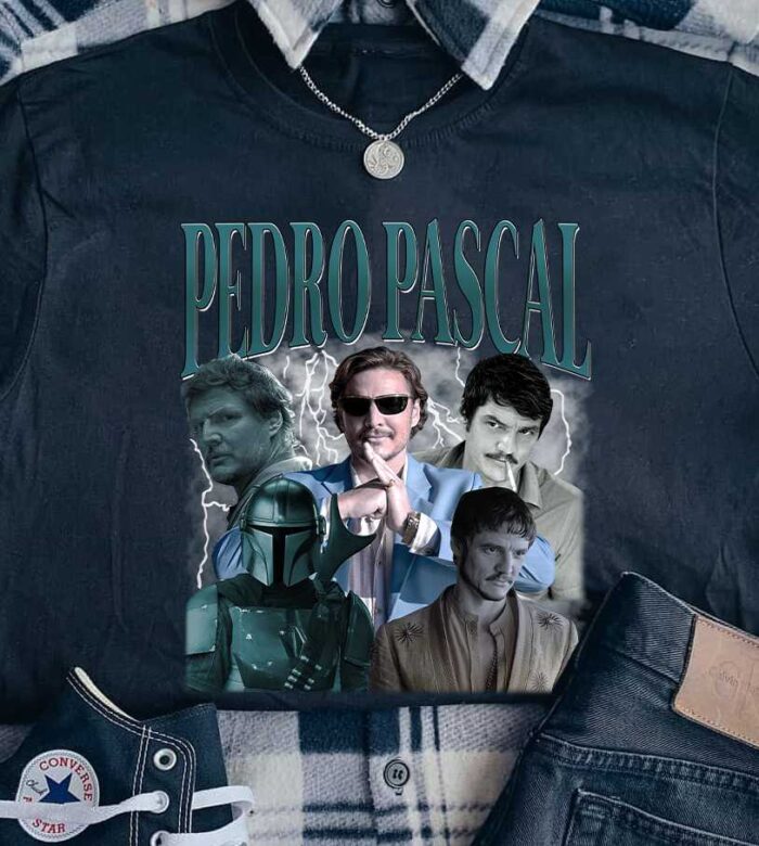Pedro Pascal Green Poster T-Shirt