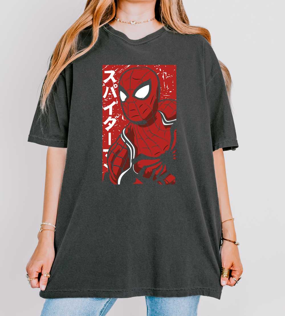 Spider-Man Japanese Spider-Man Japanese T-Shirt - Image 1