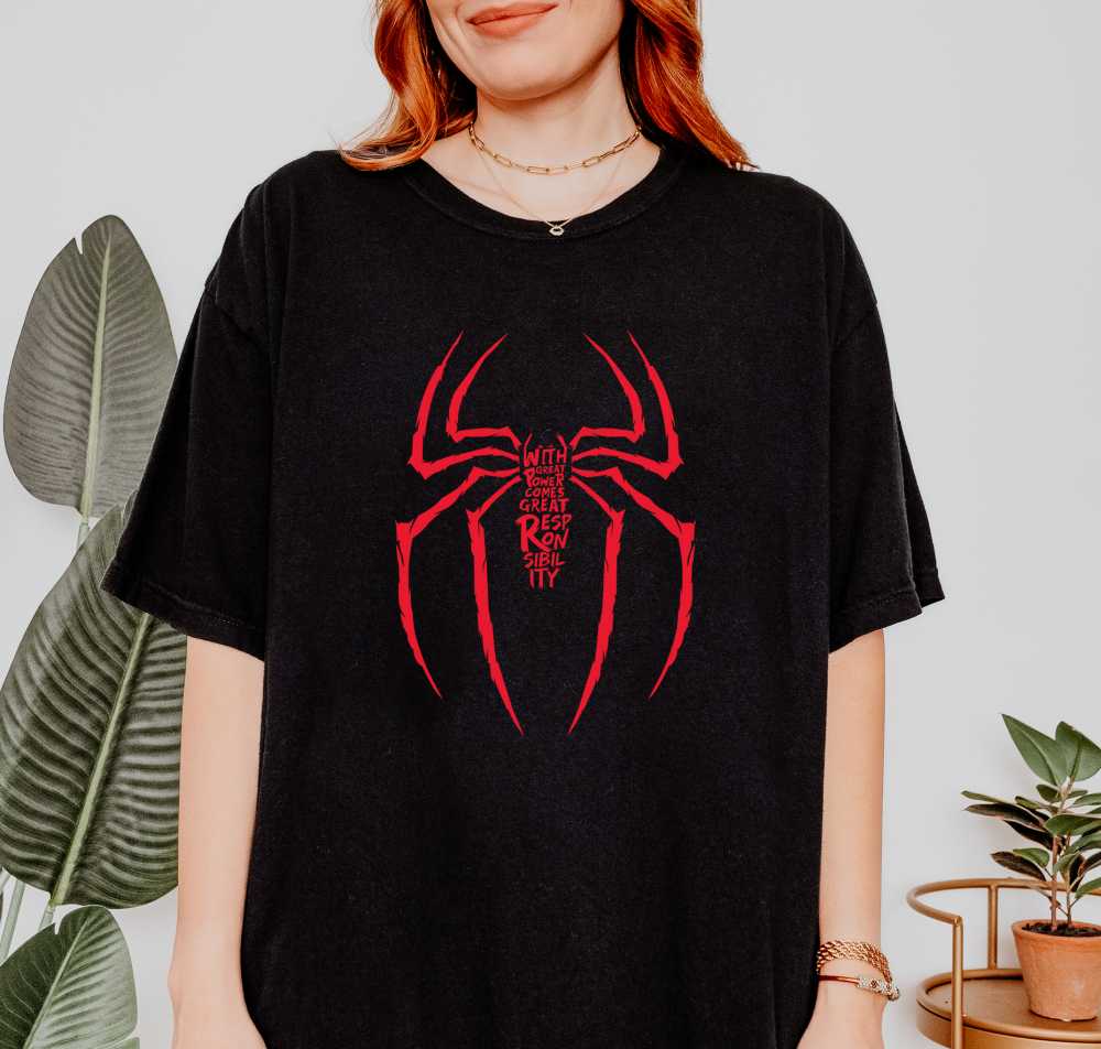 With Great Power Spider With Great Power Spider T-Shirt - Image 1
