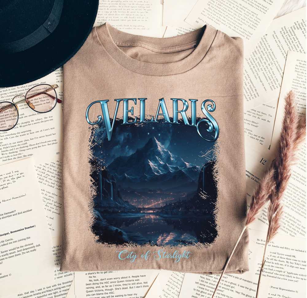 Velaris Mountain Art T-Shirt Velaris Mountain Art T-Shirt - Image 1