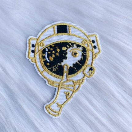 Gold Helmet Patch