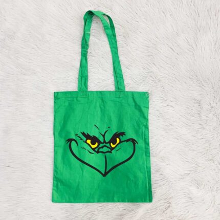 Heart Smile Grinch Tote Bag