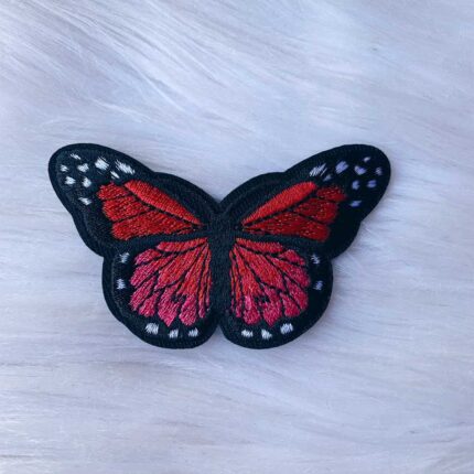 Red and Pink Butterfly Patch
