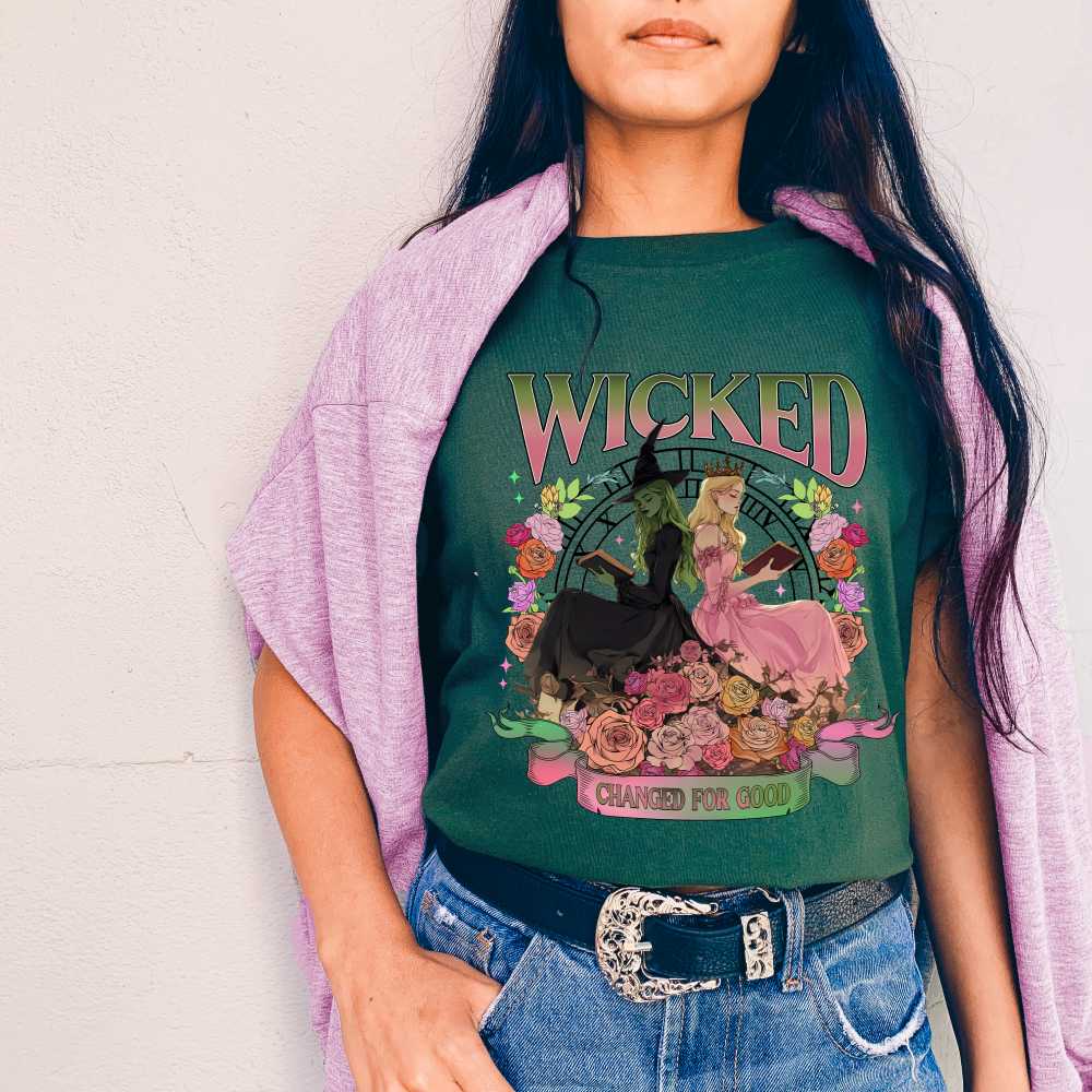 Wicked - Changed For Good - Ladies Oversized Fleece Hoodie Sweatshirt