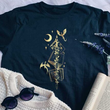 Books and Dragon T-Shirt
