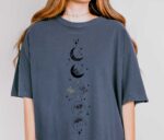 Floral Moon and Dragon T-Shirt