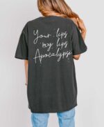 Your Lips, My Lips Front and Back Print T-Shirt - Image 2