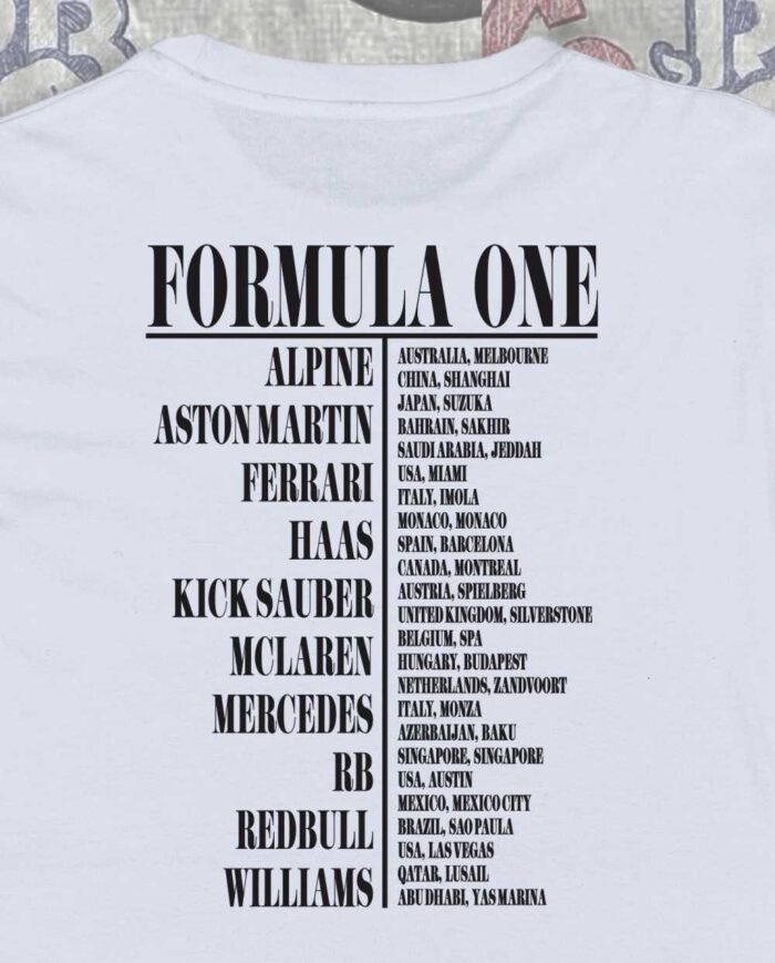 Formula 1 Eras Front and Back Print T-Shirt - Image 4