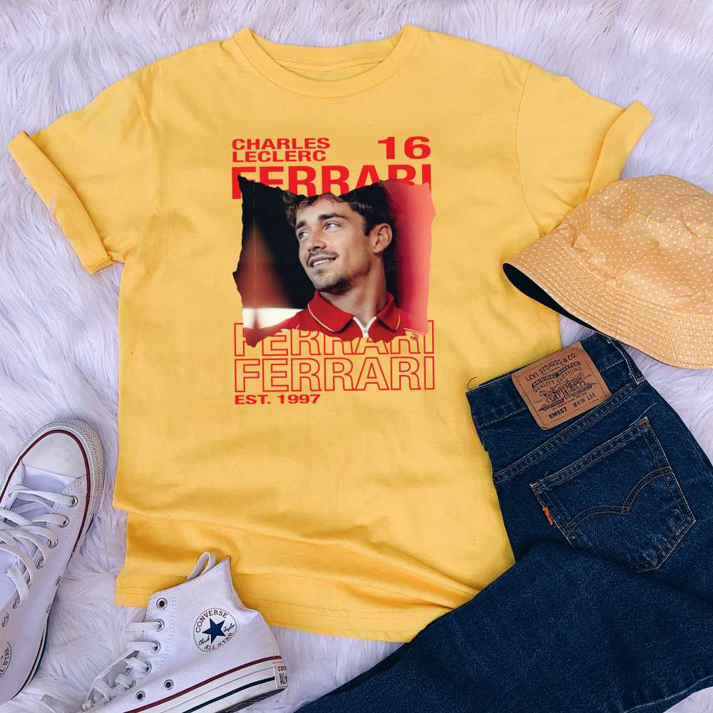 Charles Leclerc Ferrari T-Shirt Charles Leclerc Ferrari T-Shirt 3