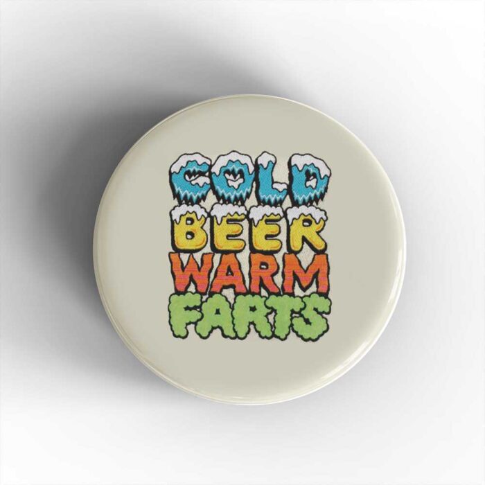 Cold Beer Badge/Magnet