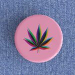 Glitch Weed Leaf Badge/Magnet