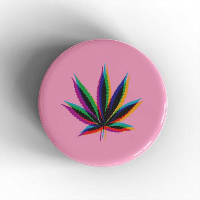 Glitch Weed Leaf Badge/Magnet