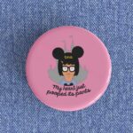 Heart Pooped It's Pants Badge/Magnet