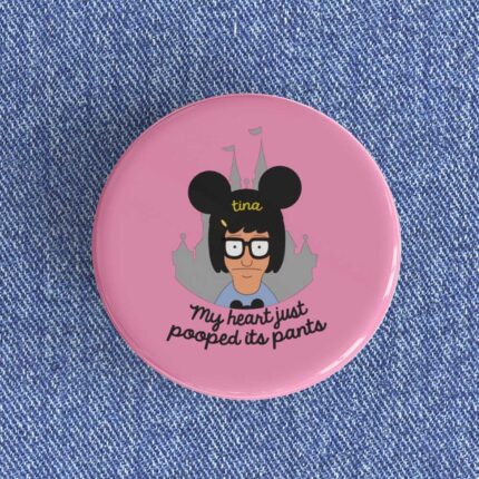 Heart Pooped It's Pants Badge/Magnet