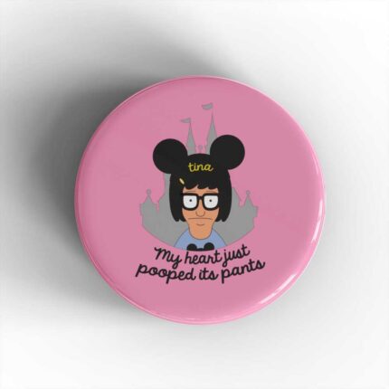 Heart Pooped It's Pants Badge/Magnet