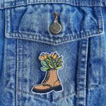 Flower Boot Patch