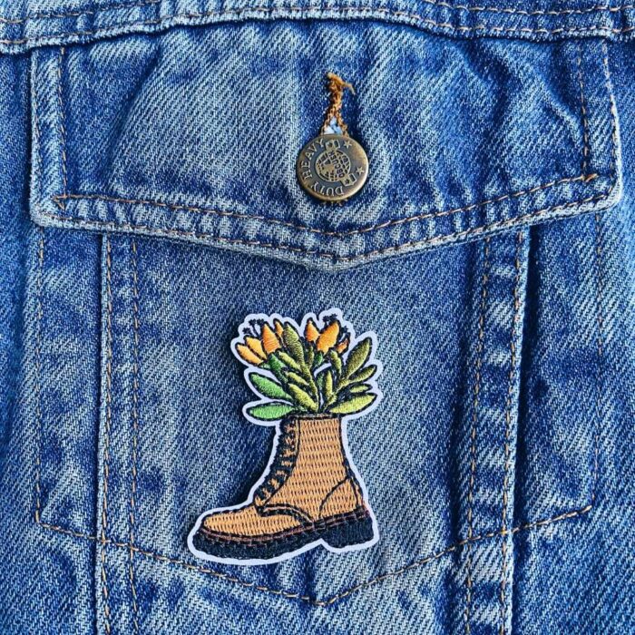 Flower Boot Patch