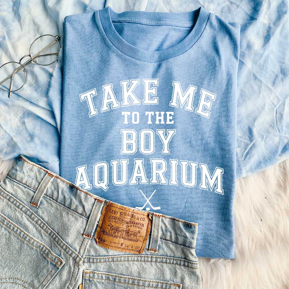 boy aquarium 1 Boy Aquarium T-shirt - Image 1